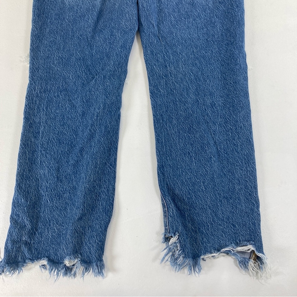 FREE PEOPLE WE THE FREE Jeans Women Distressed Size 27 Button Fly Raw Bohemian - Picture 12 of 16